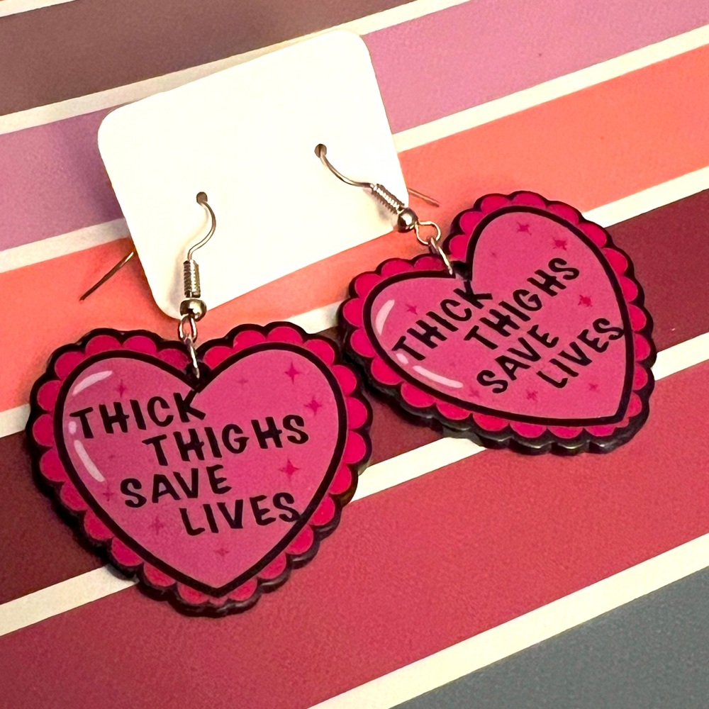 Cute Heart Valentine Earrings